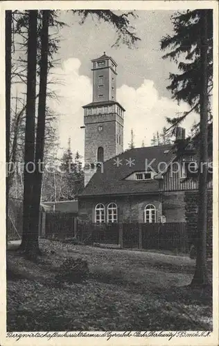 AK / Ansichtskarte Bautzen Bergwirtschaft und Aussichtstrm Czornenboh Kat. Bautzen