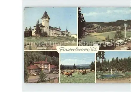 AK / Ansichtskarte Finsterbergen Kurhaus Steigermuehle Rennsteig Konzertplatz Kat. Finsterbergen Thueringer Wald