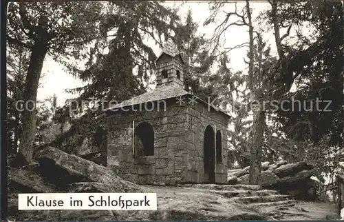 AK / Ansichtskarte Falkenstein Oberpfalz Klause im Schlosspark Kat. Falkenstein