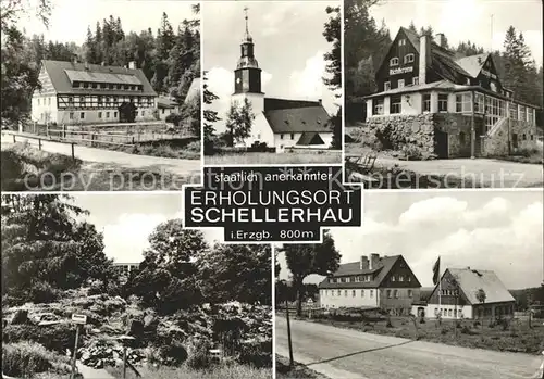 AK / Ansichtskarte Schellerhau Kurhaus Kirche Park Kat. Altenberg