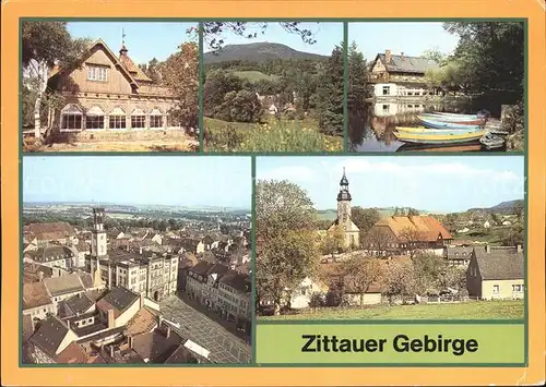 AK / Ansichtskarte Zittau Oybin Toepferbaude Luckendorf Jonsdorf Gondelteich Rathaus Waltersdorf Kirche Kat. Zittau