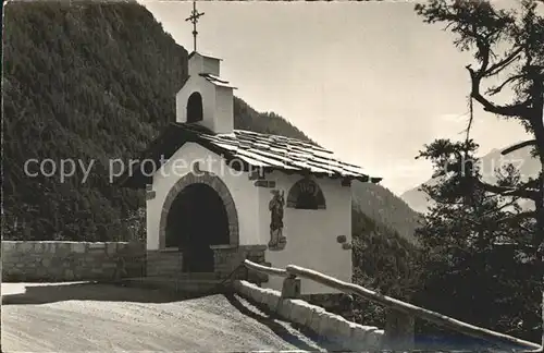 AK / Ansichtskarte Anniviers Val d Anniviers Kleine Kapelle Kat. Sierre