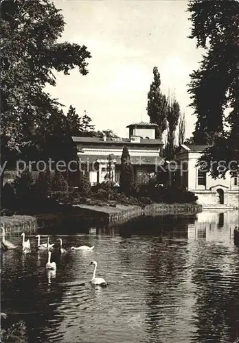 AK / Ansichtskarte Potsdam Schlosspark Sanssouci Roemische Baeder Schwanenteich Kat. Potsdam