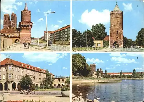 AK / Ansichtskarte Prenzlau Mitteltorturm Blindower Tor Hotel Uckermark Uckersee Kat. Prenzlau