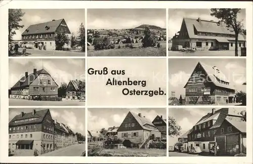 AK / Ansichtskarte Altenberg Erzgebirge Teilansichten Gaststaetten Kat. Geising