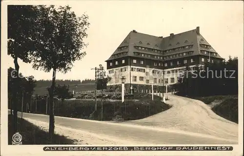 AK / Ansichtskarte Altenberg Erzgebirge Berghof Raupennest Kat. Geising