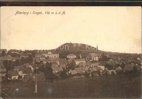 AK / Ansichtskarte Altenberg Erzgebirge Ortsansicht mit Kirche Geisingberg Kat. Geising