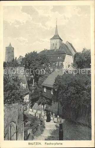 AK / Ansichtskarte Bautzen Fischerpforte Kirche Turm Kat. Bautzen