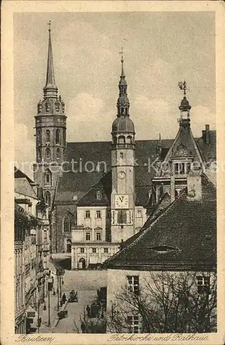 AK / Ansichtskarte Bautzen Petrikirche Rathaus Serie Deutsche Heimatbilder Kupfertiefdruck Kat. Bautzen