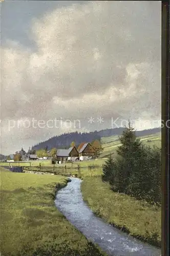 AK / Ansichtskarte Rehefeld Zaunhaus Bachlauf Photochromie Serie II Kat. Altenberg