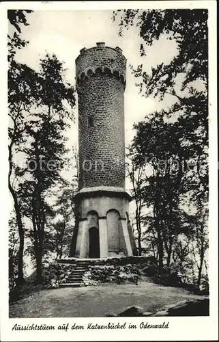 AK / Ansichtskarte Katzenbuckel Odenwald Aussichtsturm Kat. 