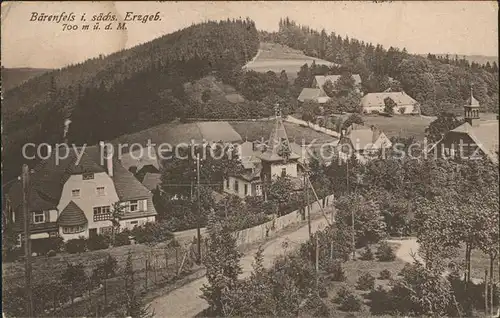 AK / Ansichtskarte Baerenfels Erzgebirge Teilansicht Kurort Kat. Altenberg