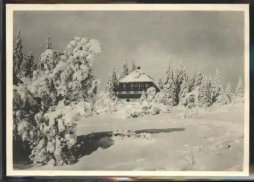 AK / Ansichtskarte Seebach Ottenhoefen Schwarzwald Darmstaedter Huette Kat. Ottenhoefen im Schwarzwald