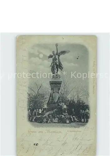 AK / Ansichtskarte Mannheim Kriegerdenkmal Kat. Mannheim