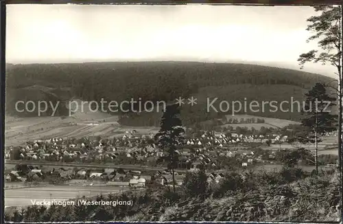 AK / Ansichtskarte Veckerhagen Panorama Luftkurort Kat. Reinhardshagen