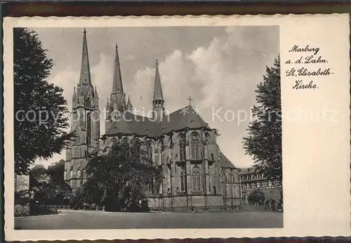 AK / Ansichtskarte Marburg Lahn St Elisabethkirche Kat. Marburg