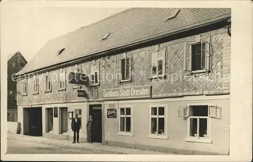 AK / Ansichtskarte Dresden Gasthaus Stadt Dresden Kat. Dresden Elbe