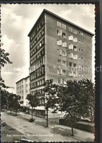 AK / Ansichtskarte Bad Wildungen Westend Sanatorium Kat. Bad Wildungen