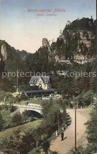 AK / Ansichtskarte Polenztal Waltersdorfer Muehle Kat. Hohnstein