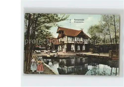 AK / Ansichtskarte Luebbenau Spreewald Gasthaus Wotschofska Kat. Luebbenau