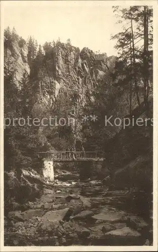 AK / Ansichtskarte Zoeblitz Sachsen Ringmauer im Tal der schwarzen Pockau Felsen Erzgebirge Kat. Zoeblitz