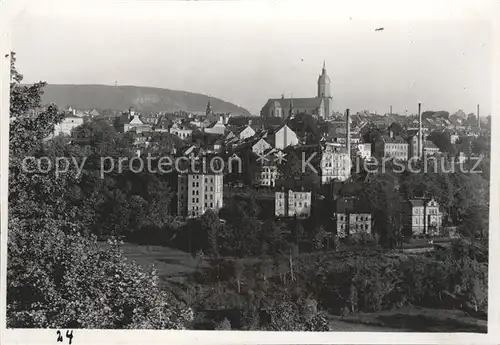 AK / Ansichtskarte Annaberg Buchholz Erzgebirge Ortsansicht mit Kirche Kat. Annaberg