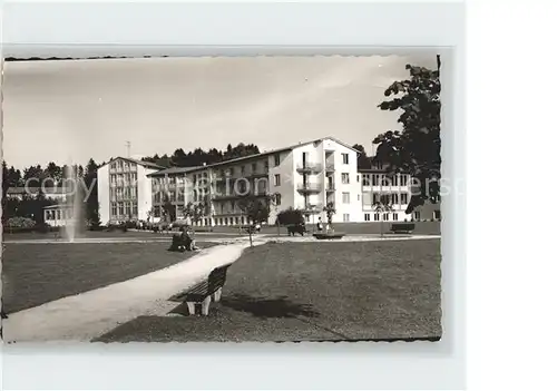 AK / Ansichtskarte Bad Abbach Teilansicht Park Fontaene Kat. Bad Abbach