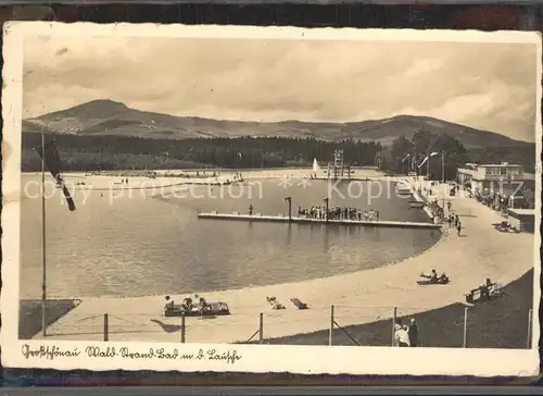 AK / Ansichtskarte Gross Schoenau Goerlitz Waldstrandbad mit Lausche Kat. Goerlitz