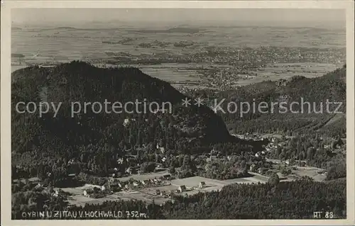 AK / Ansichtskarte Oybin Panorama Hochwald Zittau Kat. Kurort Oybin