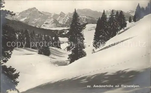 AK / Ansichtskarte Amden SG Amdenerhoehe mit Glarneralpen Kat. Amden