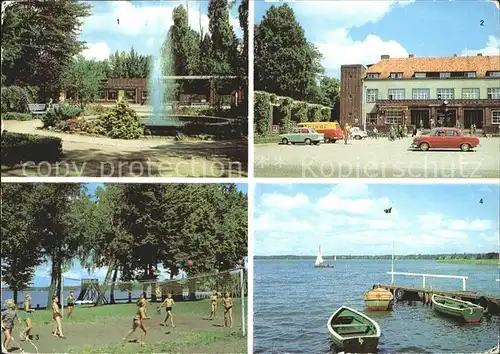 AK / Ansichtskarte Wandlitz Anlage Springbrunnen Bahnhof Strandbad Wandlitzsee Kat. Wandlitz