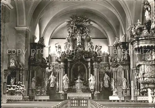 AK / Ansichtskarte Salmuenster Bad Soden Barock Hochaltar Kloster Pfarrkirche Kat. Bad Soden am Taunus