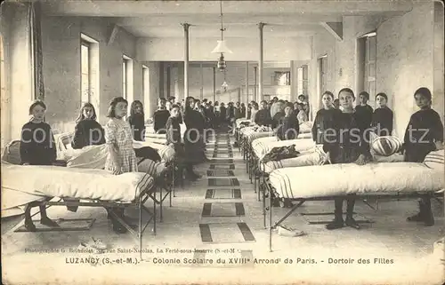 AK / Ansichtskarte Luzancy Colonie Scolaire Dortoir des Filles / Luzancy /Arrond. de Meaux