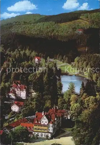 AK / Ansichtskarte Bad Sachsa Harz Teilansicht mit Weiher Kat. Bad Sachsa