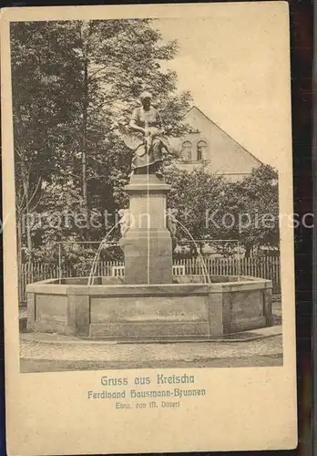 AK / Ansichtskarte Kreischa Ferdinand Hausmann Brunnen Kat. Kreischa Dresden