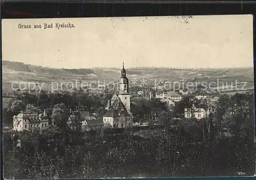 AK / Ansichtskarte Bad Kreischa Ortsansicht mit Kirche