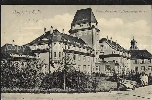 AK / Ansichtskarte Arnsdorf Dresden Kgl Landesanstalt Verwaltungsgebaeude Kat. Arnsdorf