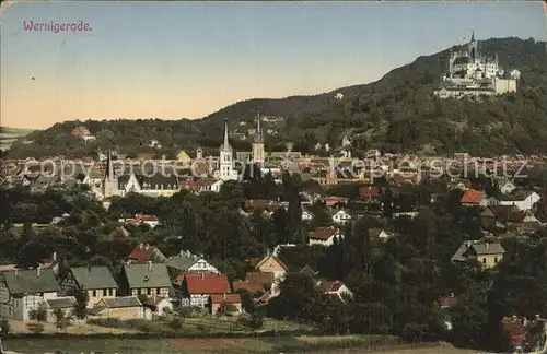 AK / Ansichtskarte Wernigerode Harz Stadtansicht Schloss Kat. Wernigerode