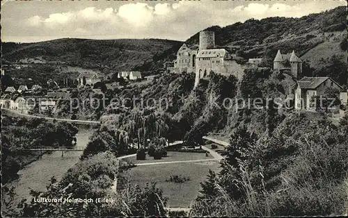 AK / Ansichtskarte Heimbach Eifel Panorama Luftkurort an der Rur Burg Kat. Heimbach