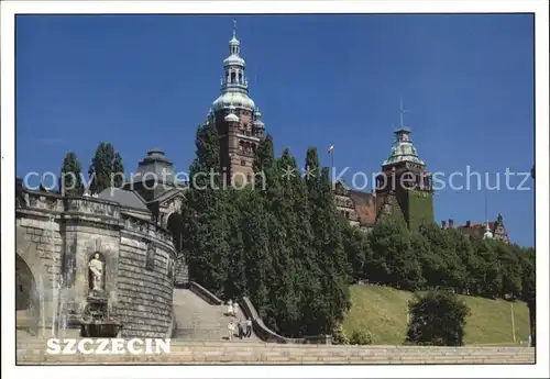 AK / Ansichtskarte Szczecin Waly Chrobrego Hakenterrasse Kat. Szczecin Stettin