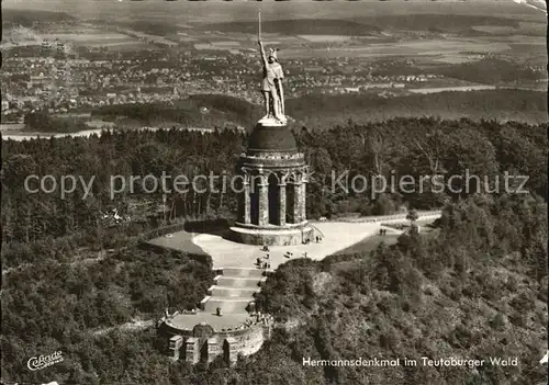 AK / Ansichtskarte Hermannsdenkmal Teutoburger Wald Fliegeraufnahme Kat. Detmold