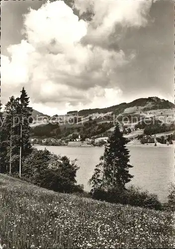 AK / Ansichtskarte Niedersonthofen Niedersonthofersee Blick zum Stoffelberg Kat. Waltenhofen