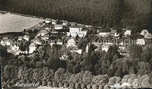 AK / Ansichtskarte Bad Wildungen Kurviertel Fliegeraufnahme Kat. Bad Wildungen