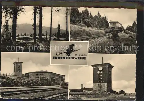 AK / Ansichtskarte Brocken Brockenhaus Brockenbahn Kat. Wernigerode