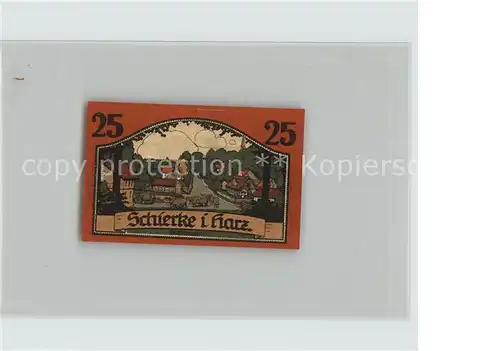 AK / Ansichtskarte Schierke Harz Goethes Faust 25 Pfennig Kat. Schierke Brocken