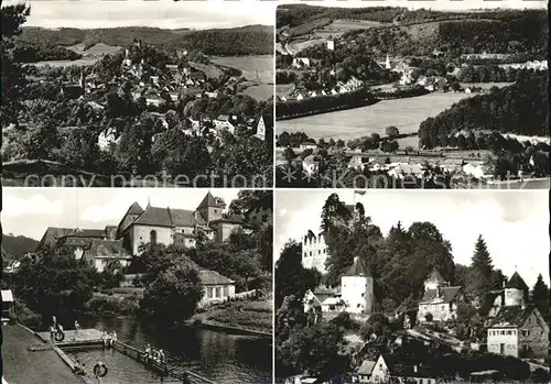 AK / Ansichtskarte Pappenheim Mittelfranken Panorama Blick vom Muehlberg Luftkurort Burg Bad Altmuehl Kat. Pappenheim