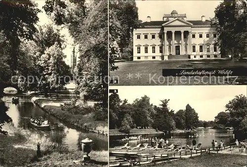 AK / Ansichtskarte Woerlitz Partie an der Goldenen Urne Landschaftspark Schlossmuseum See Gondelstation Kat. Woerlitz