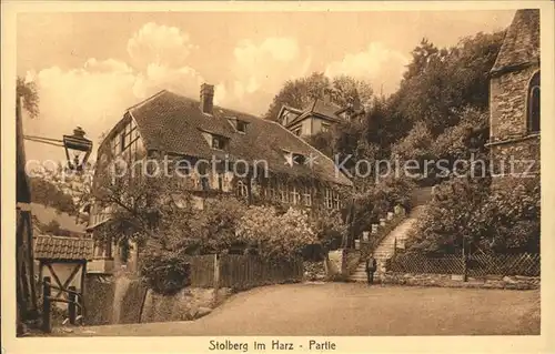 AK / Ansichtskarte Stolberg Harz Ortspartie Kat. Stolberg Harz