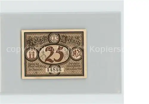 AK / Ansichtskarte Jessnitz Anhalt 25 Pfennig Notgeld Reiter Kat. Jessnitz Anhalt