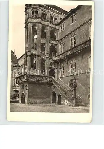 AK / Ansichtskarte Torgau Schloss Hartenstein Treppenhaus Baumeister Konrad Krebs Kat. Torgau